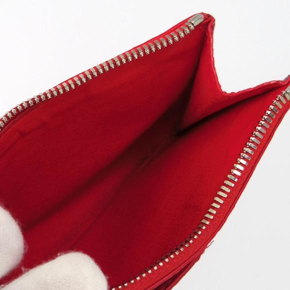 Balenciaga Coin Card Case Snake Embossed Red - Picture 5 of 7